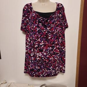 Colorful blouse VGC arm pit to pit  22 1/2 length 26